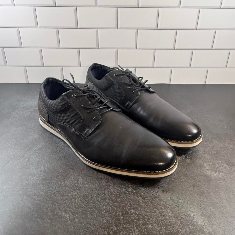 Nunn Bush Black leather lace up shoes Size US 14